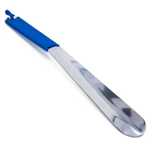 15" Stainless Steel Shoehorn with Paracord Handle Color Royal Blue