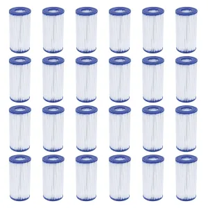24 Pack Bestway Type III A/C Filter Cartridge for 1000 & 1500 GPH Filter Pumps
