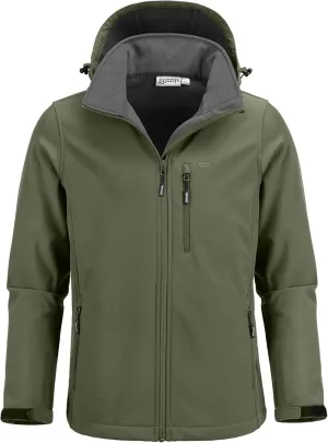 33,000ft Men's Softshell Jacket with Hood Fleece Lined Windbreaker Lightweight Waterproof Jackets for Hiking