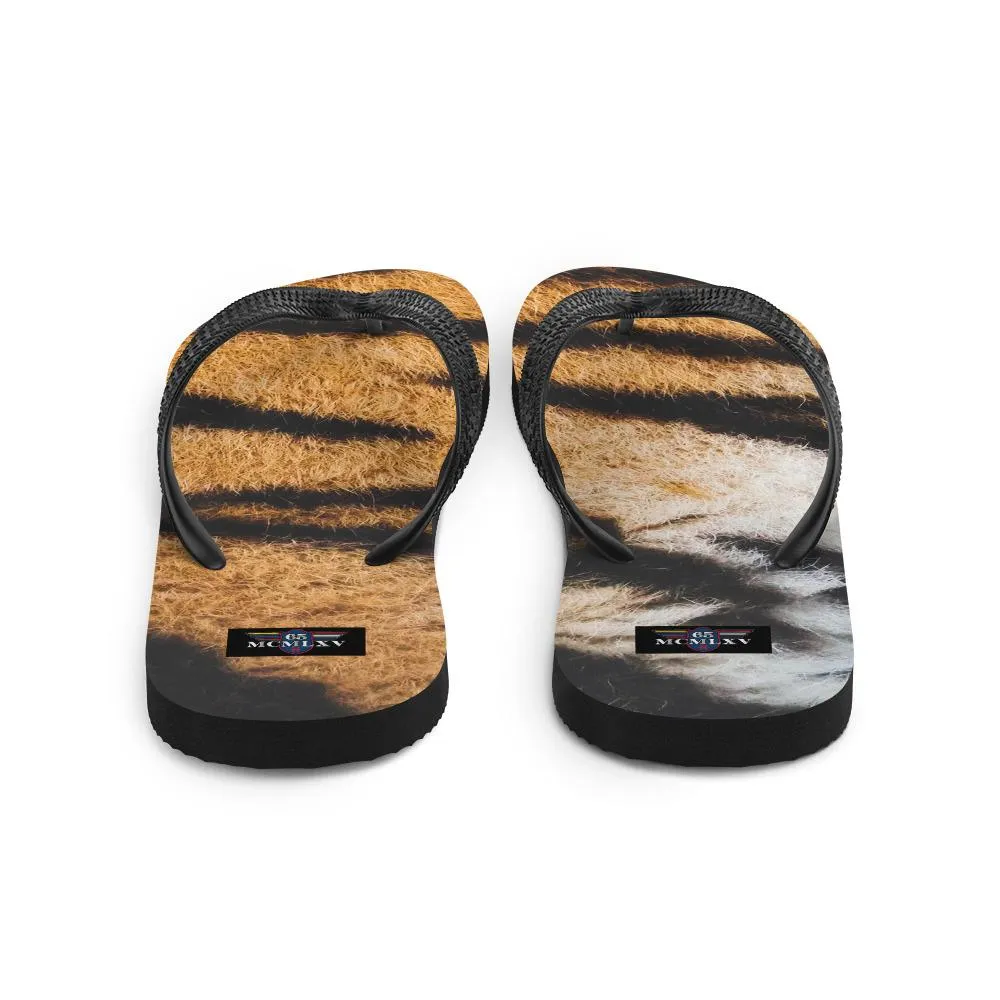 65 MCMLXV Unisex Tiger Animal Print Flip-Flops