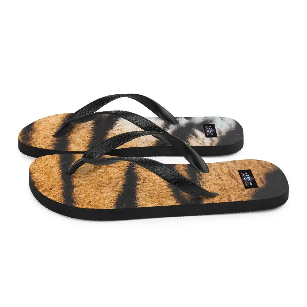 65 MCMLXV Unisex Tiger Animal Print Flip-Flops