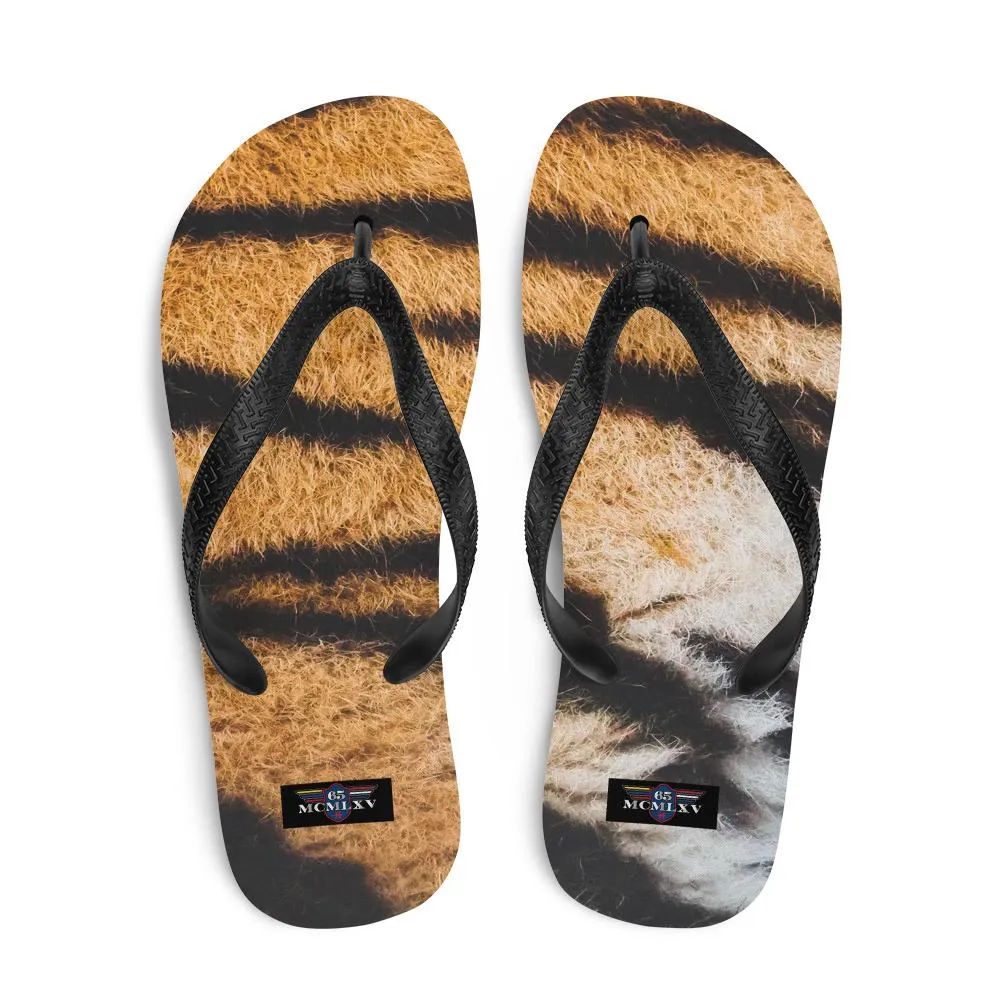 65 MCMLXV Unisex Tiger Animal Print Flip-Flops