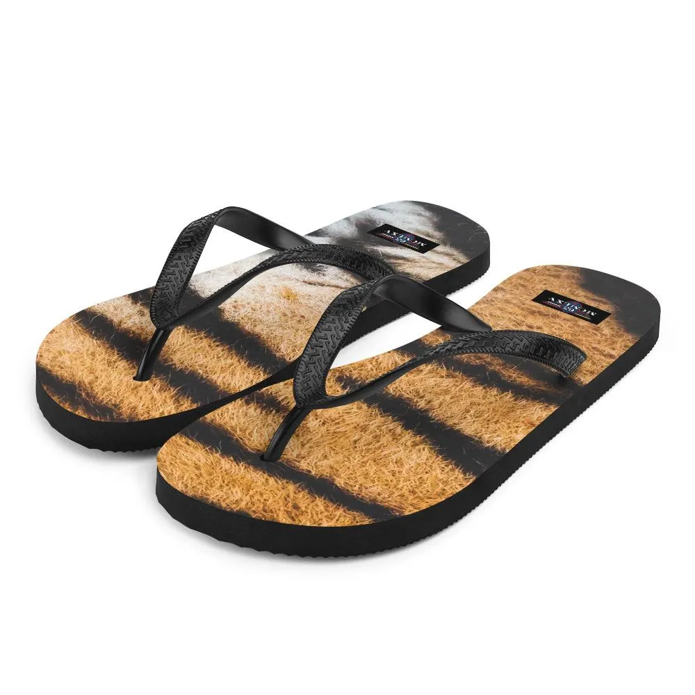 65 MCMLXV Unisex Tiger Animal Print Flip-Flops