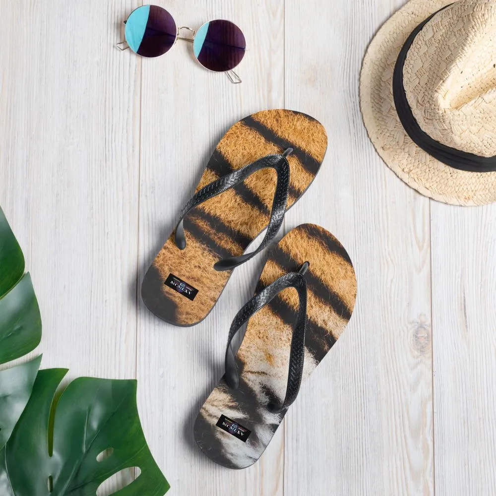 65 MCMLXV Unisex Tiger Animal Print Flip-Flops
