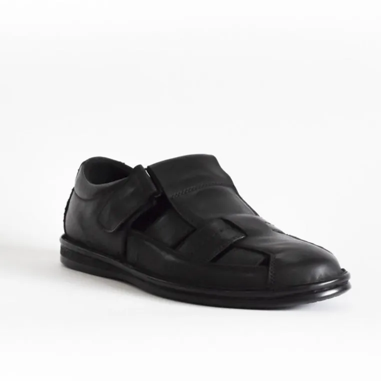 AC Black Men's Sandals | 362/21-BL
