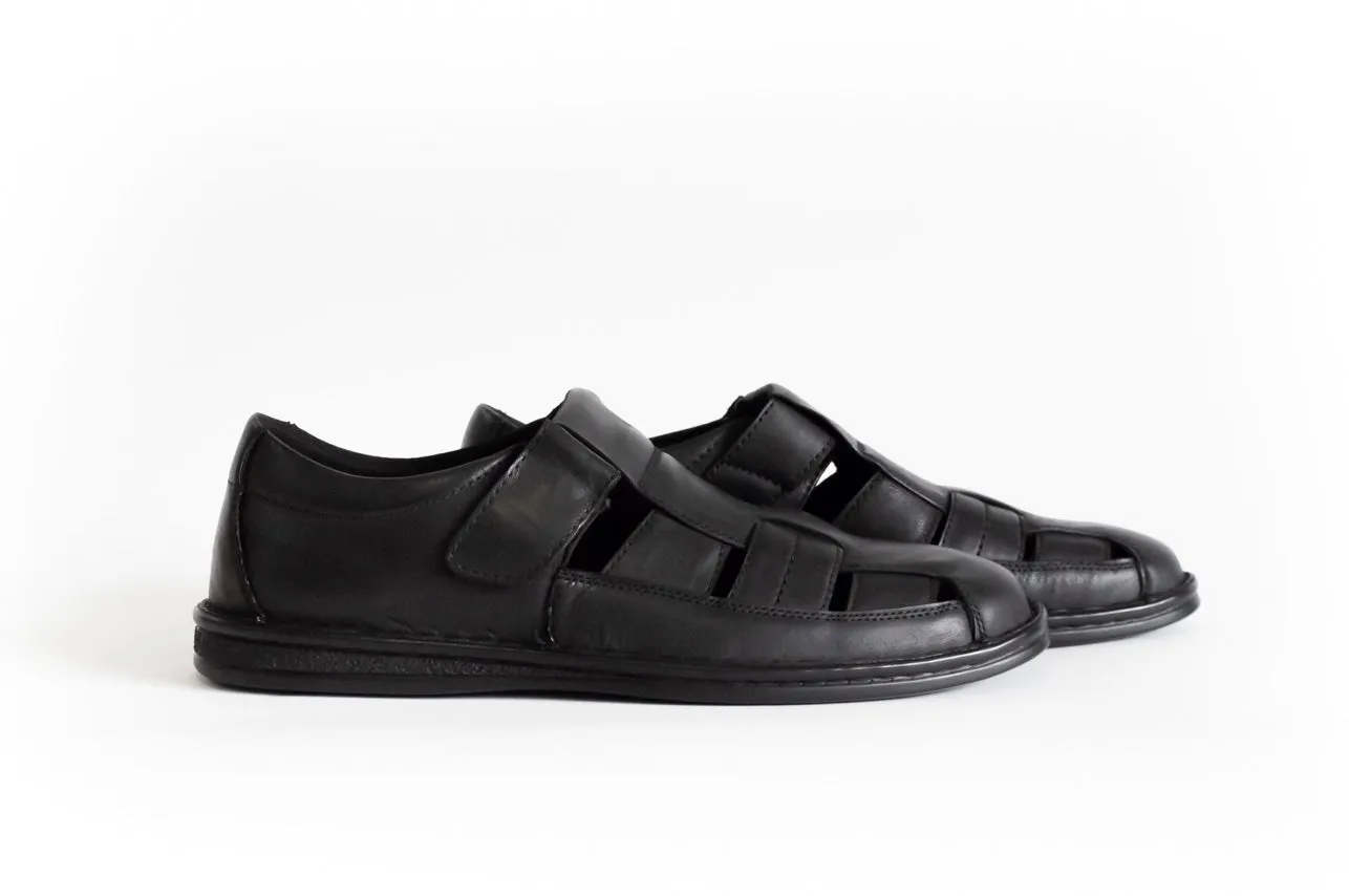 AC Black Men's Sandals | 362/21-BL