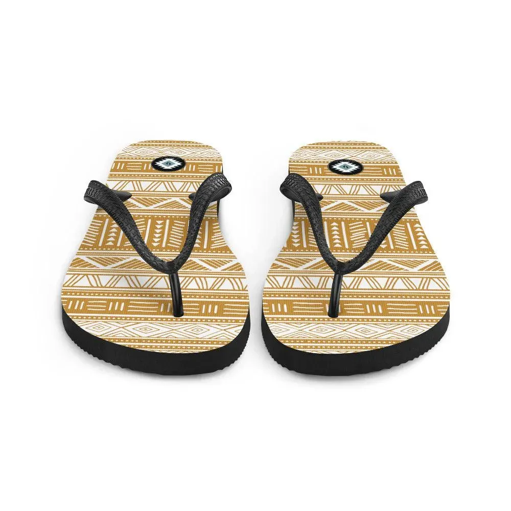 African Print Flip Flops