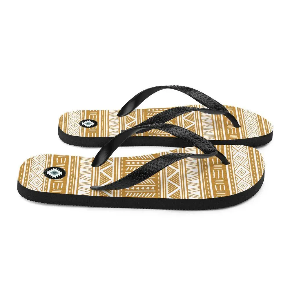 African Print Flip Flops