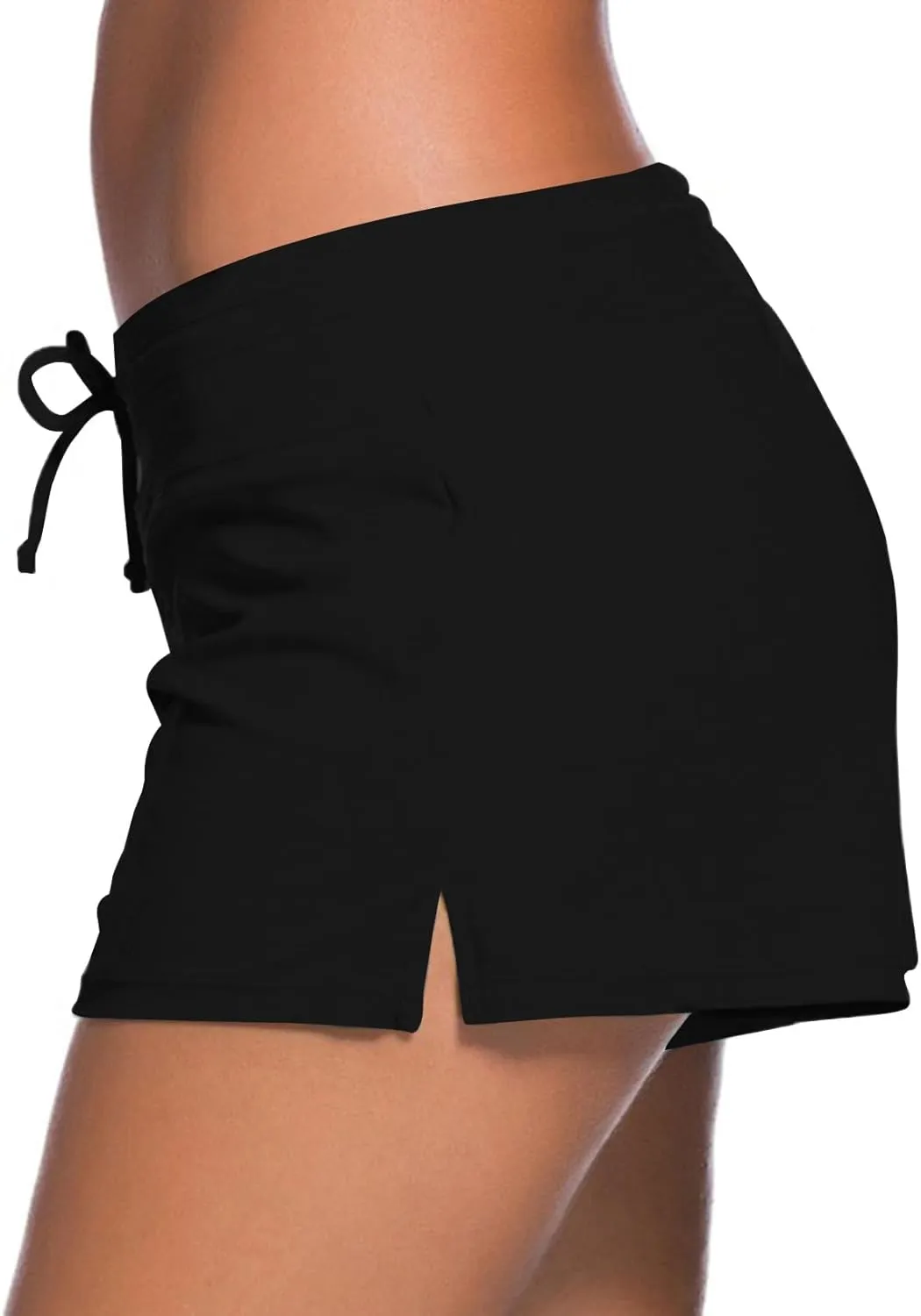 Aleumdr Womens 3" Waistband Swimsuit Bottom Boy Shorts Swimming Panty(Available in Plus)
