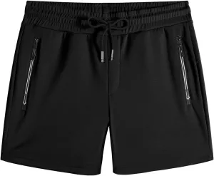 Arjen Kroos Mens Running Shorts, 3 Inch Athletic Shorts for Men Quick Dry, Drawstring Gym Shorts with Zipper Pockets
