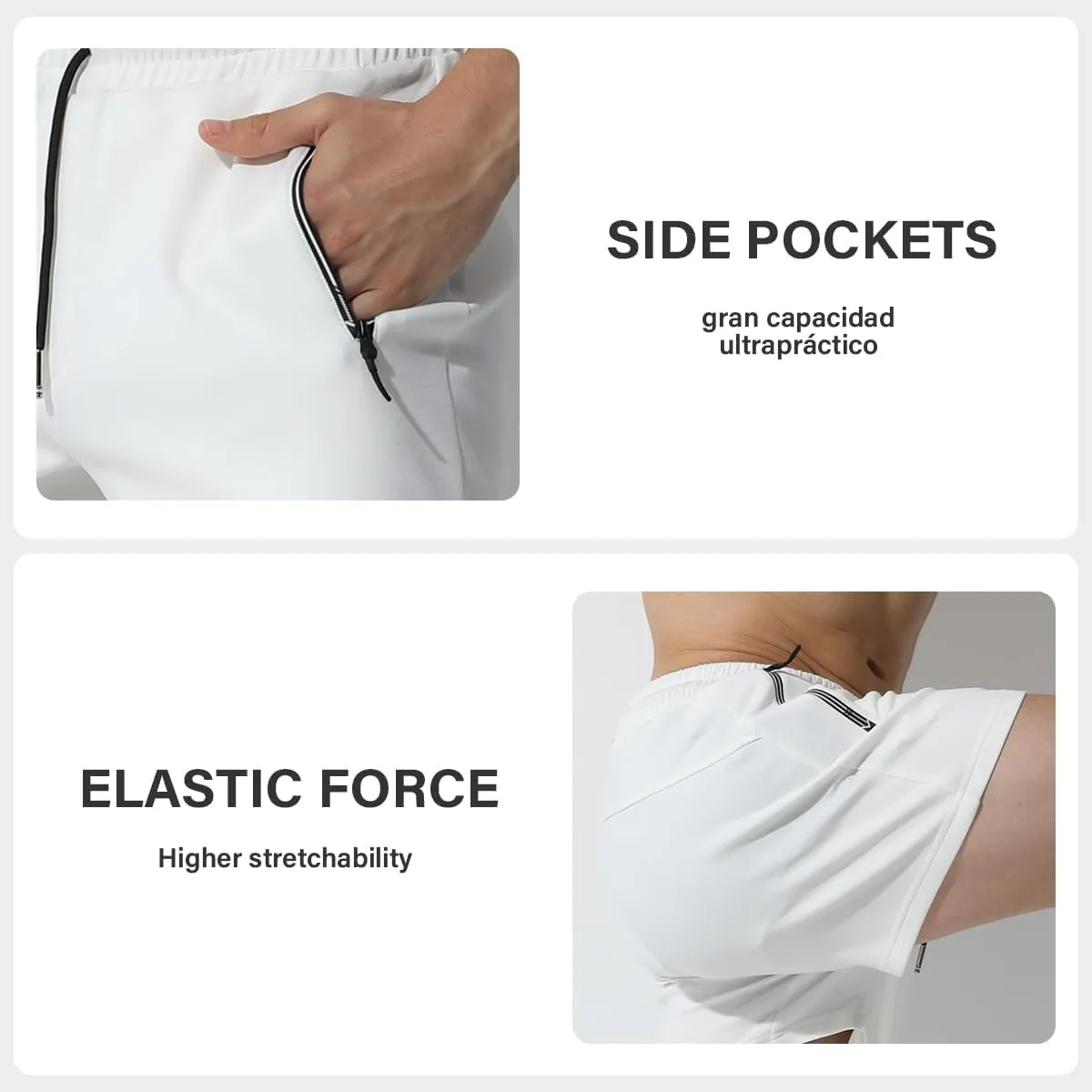 Arjen Kroos Mens Running Shorts, 3 Inch Athletic Shorts for Men Quick Dry, Drawstring Gym Shorts with Zipper Pockets
