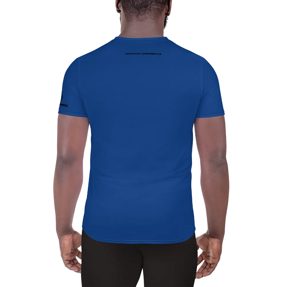 Athletic Apparatus Blue 2 Black logo Men's Athletic T-shirt