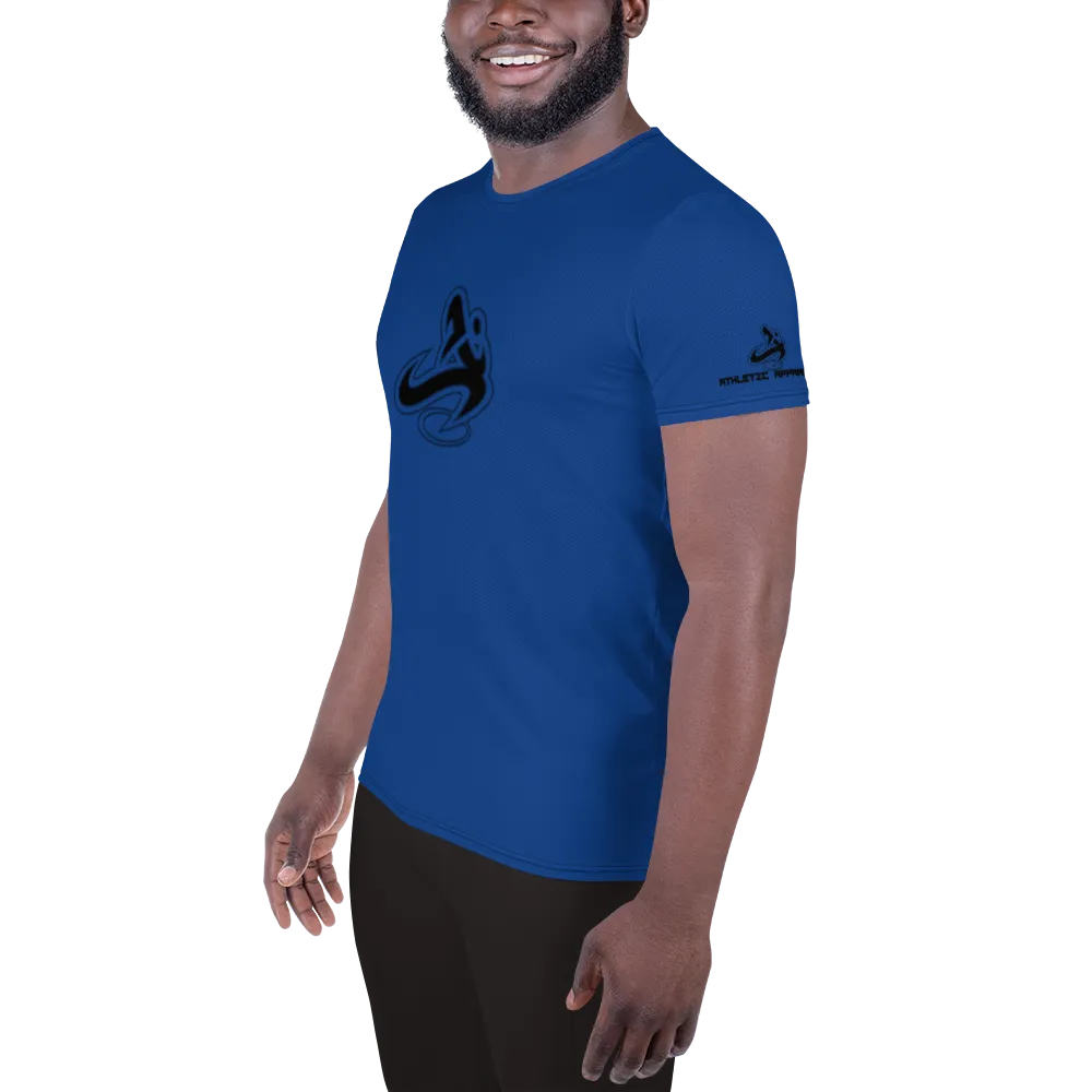 Athletic Apparatus Blue 2 Black logo Men's Athletic T-shirt