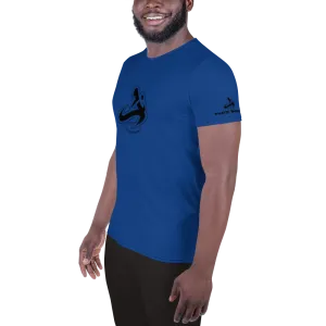 Athletic Apparatus Blue 2 Black logo Men's Athletic T-shirt