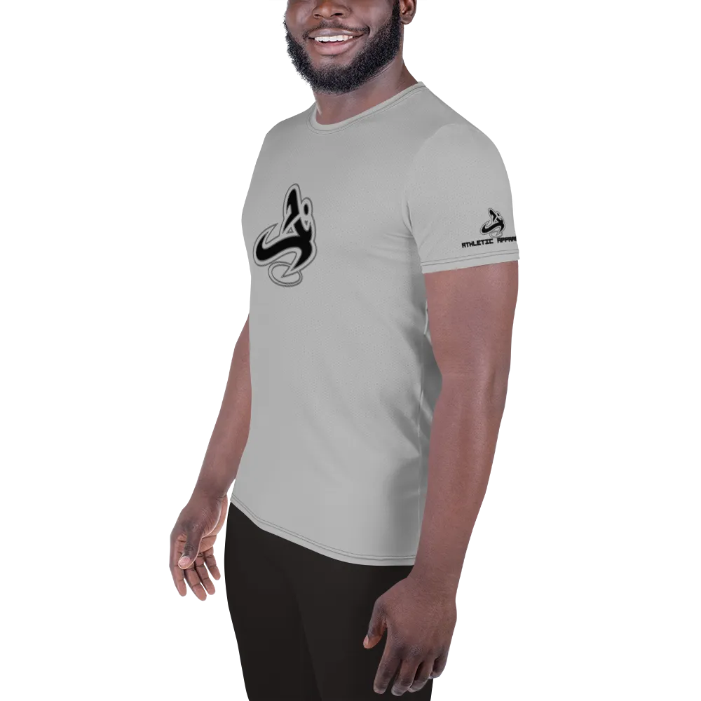 Athletic Apparatus Grey 2 Black logo Men's Athletic T-shirt