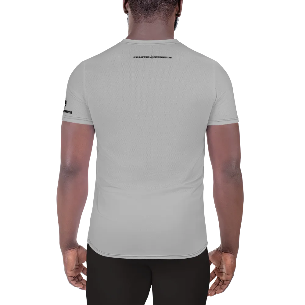 Athletic Apparatus Grey 2 Black logo Men's Athletic T-shirt