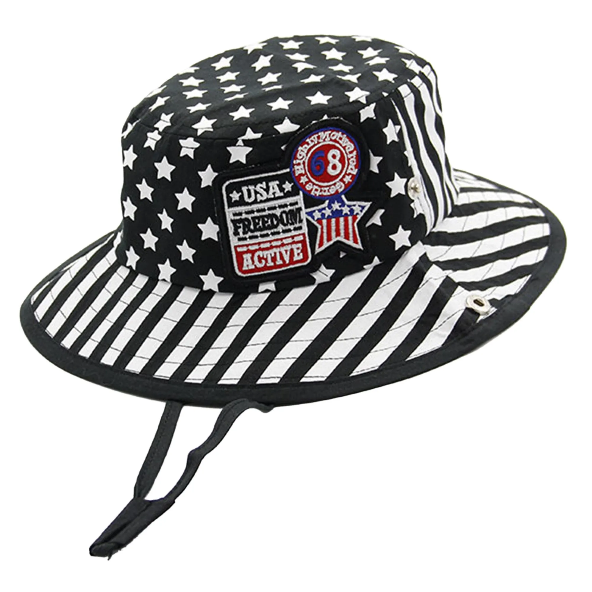 Babymoon Jazz Baby Summer Kids Cap with String | 2-6 Years | Black