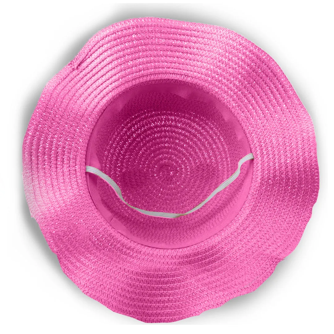 Babymoon Panda Baby Summer Spring Kids Cap with String | 2-8 Years | Pink