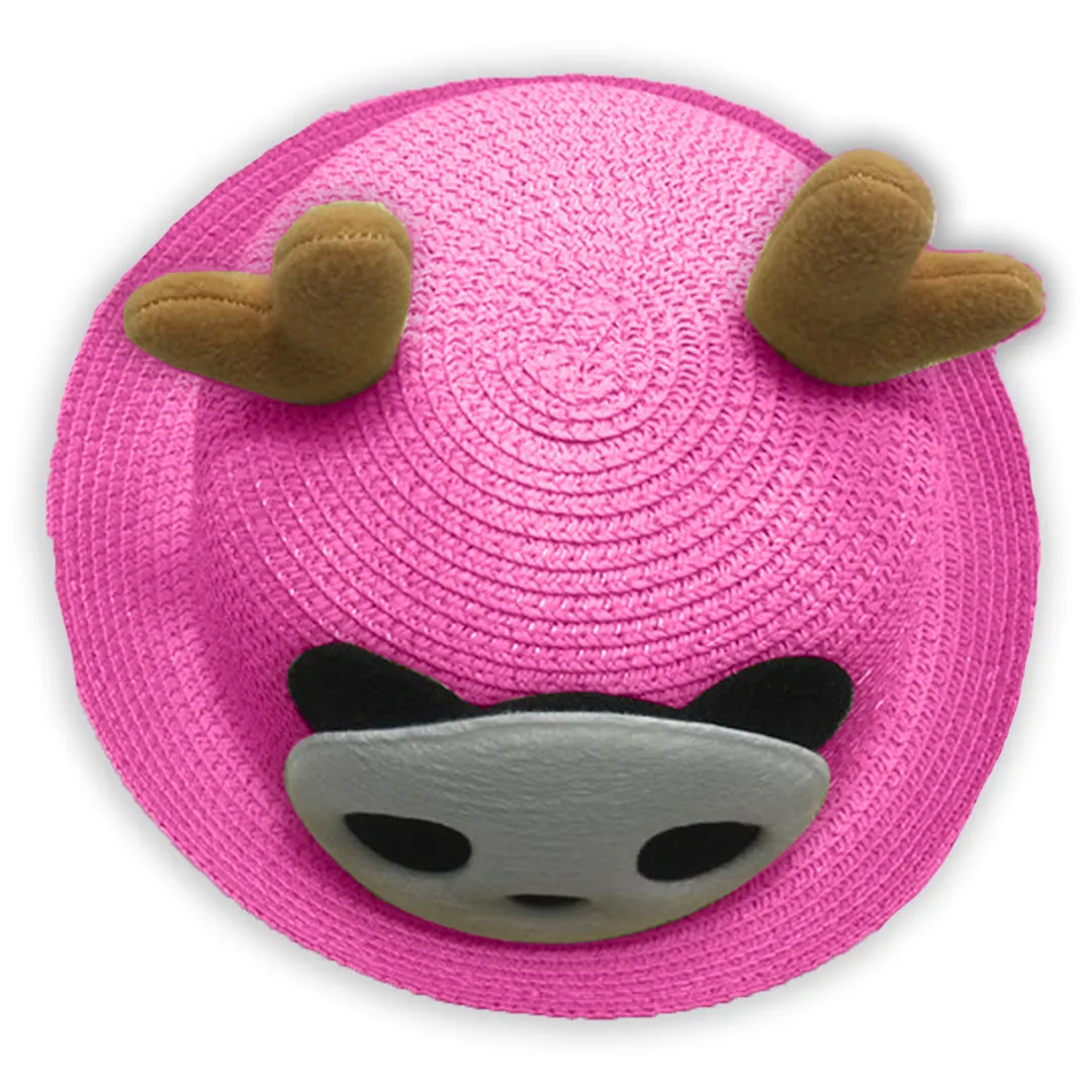Babymoon Panda Baby Summer Spring Kids Cap with String | 2-8 Years | Pink