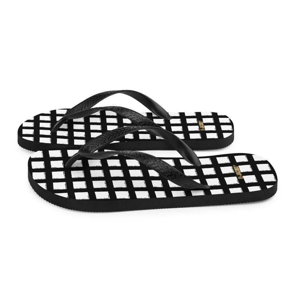 Black Square Flip-Flops