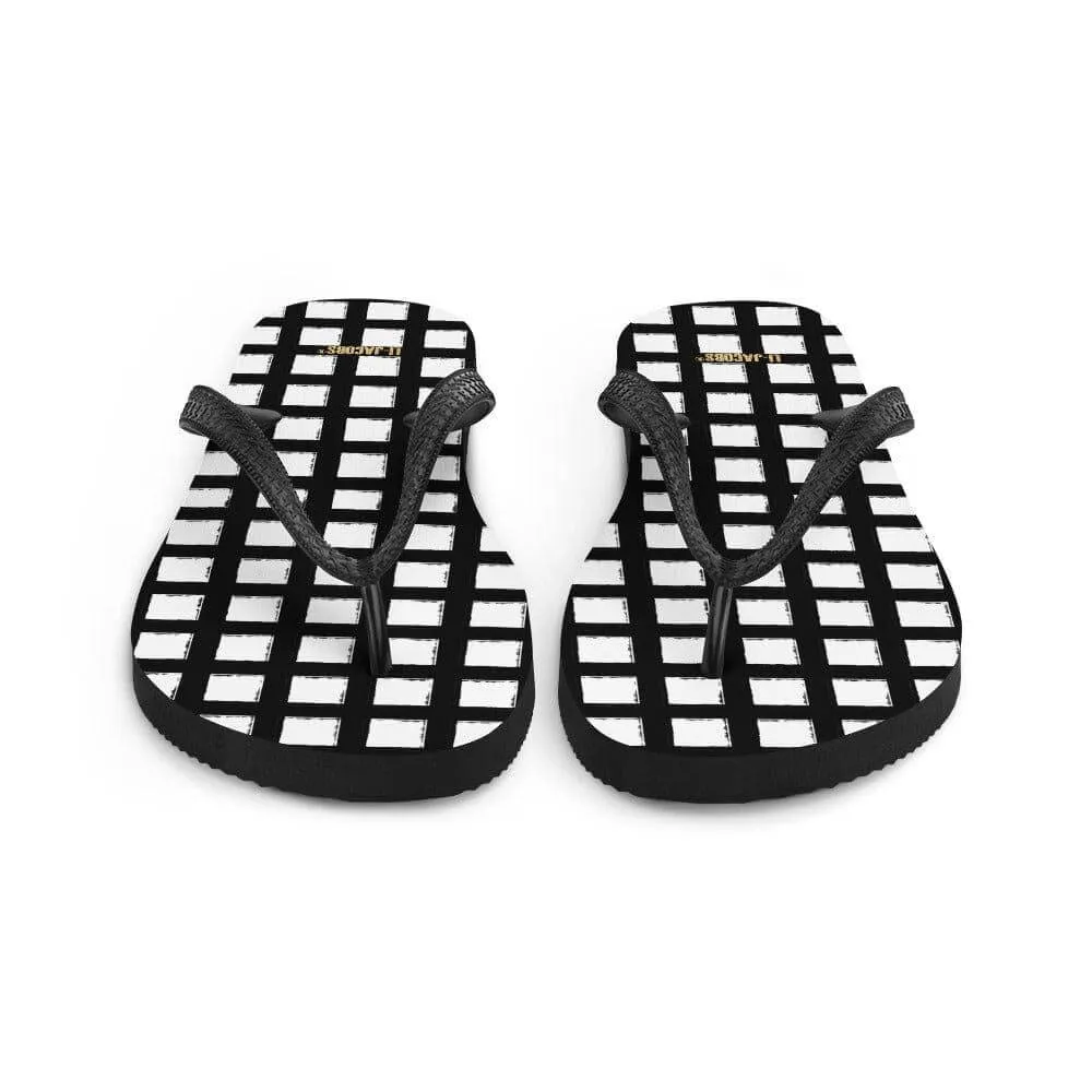 Black Square Flip-Flops
