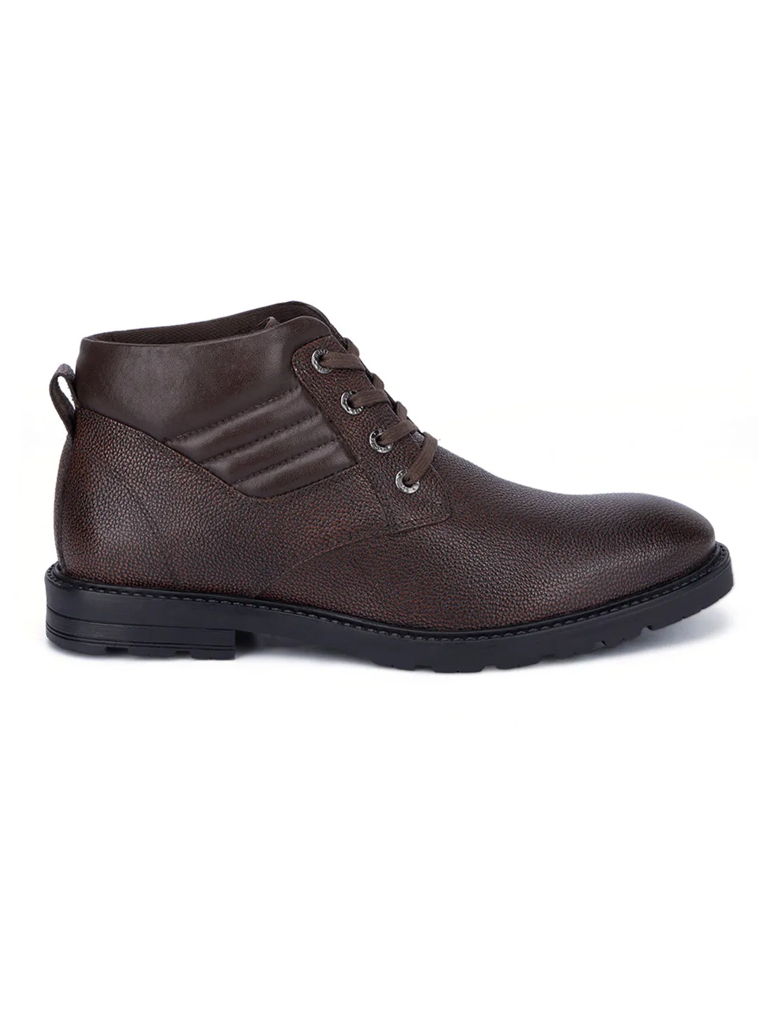 Brunette Brown Handcrafted Italian Leather High Ankle Chukka Boots