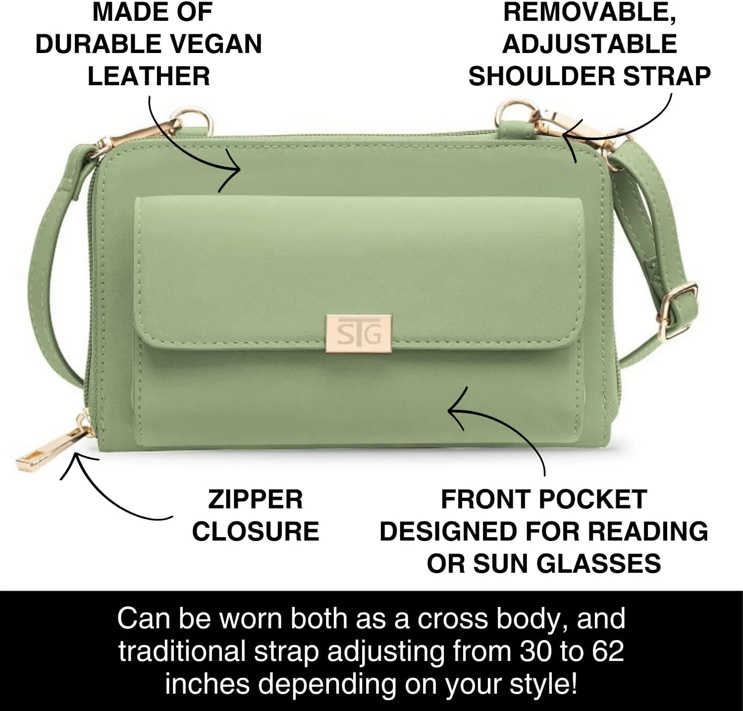 Captiva Touch Screen Women's Crossbody Handbag - Cell Phone Purse & Case