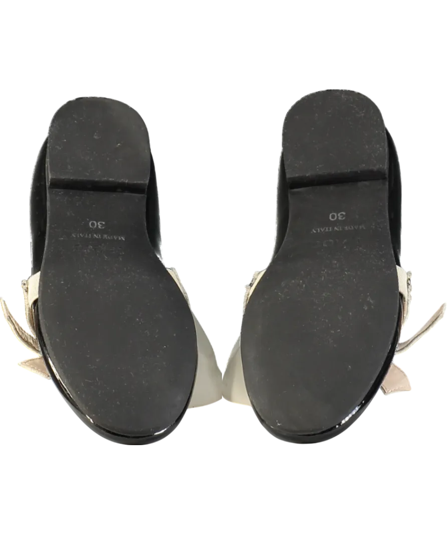 Christian Dior Black Patent Leather Ballet Flats UK 11.5 EU 30 