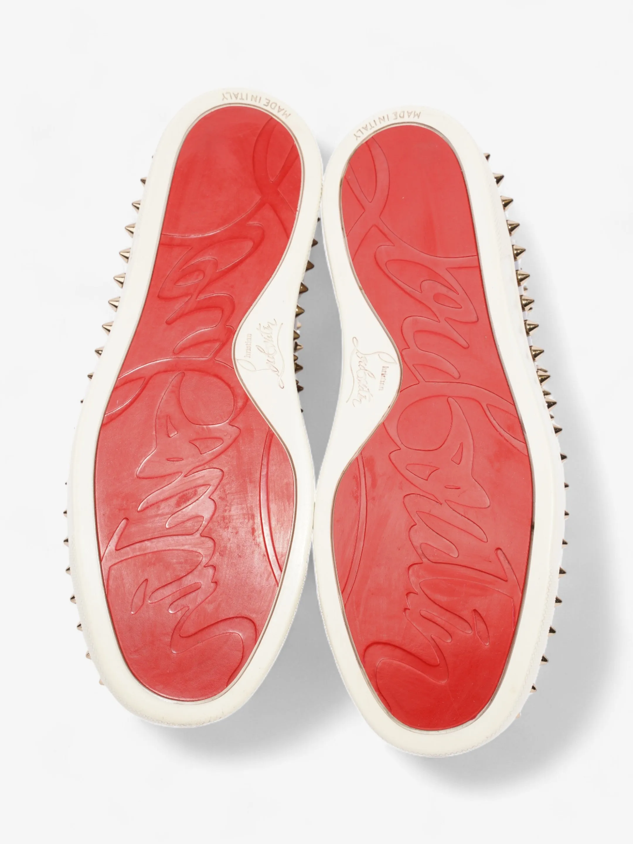 Christian Louboutin Pik Boat Bronze / Leopard Patent Leather EU 35.5 UK 2.5
