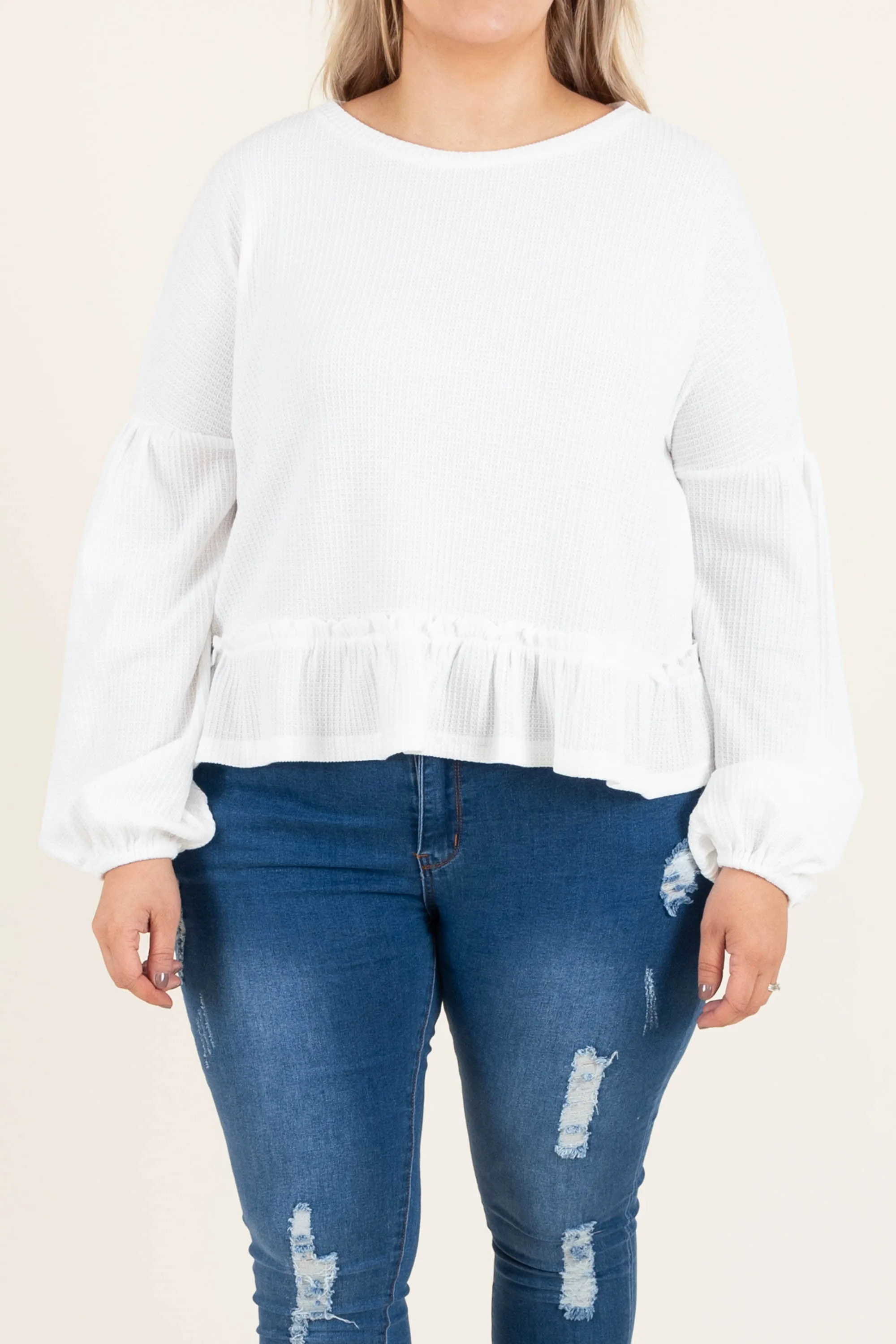 Clever Ways Top, Ivory
