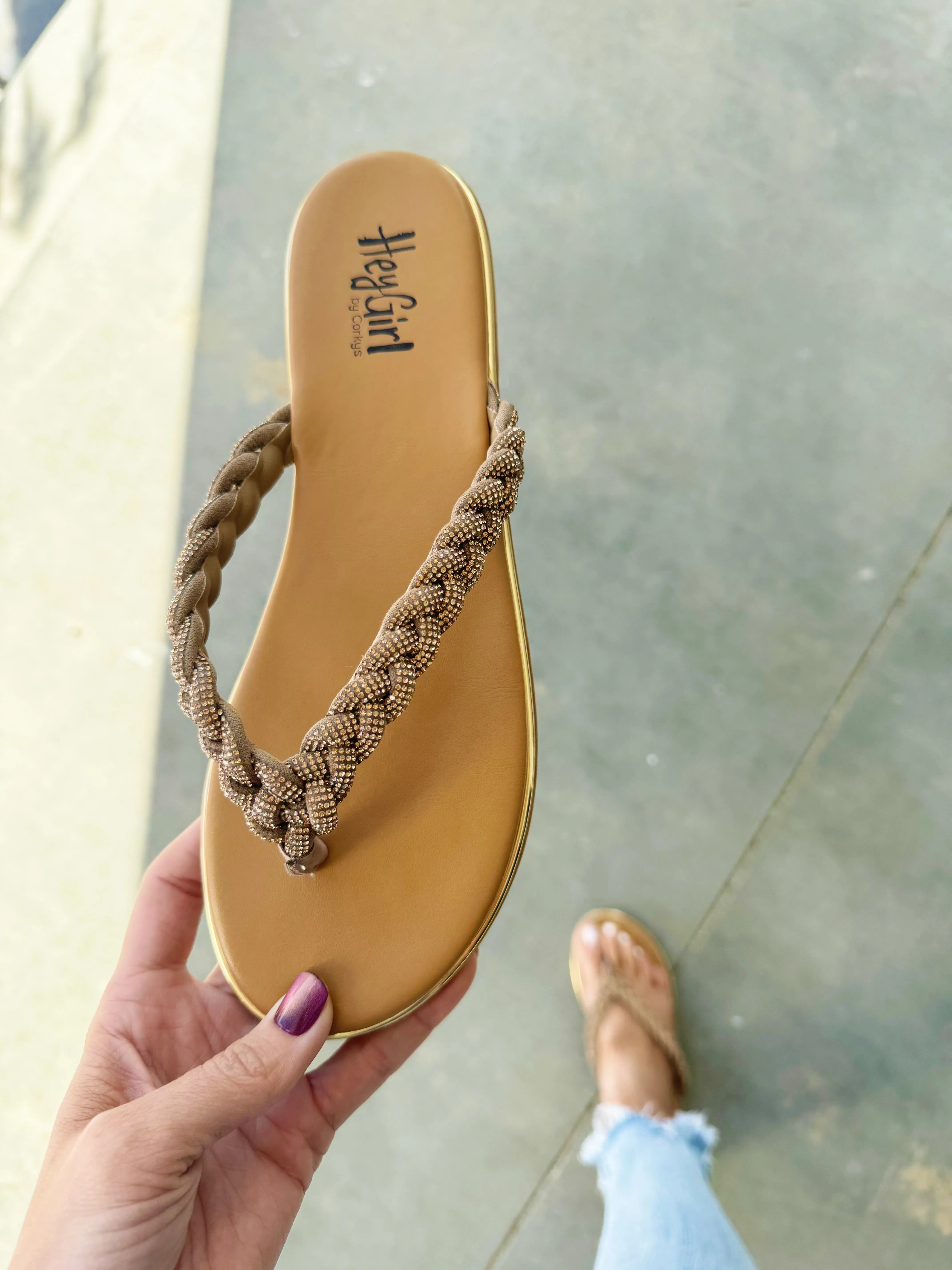 Corky's Pinky Promise Sandals in Champagne