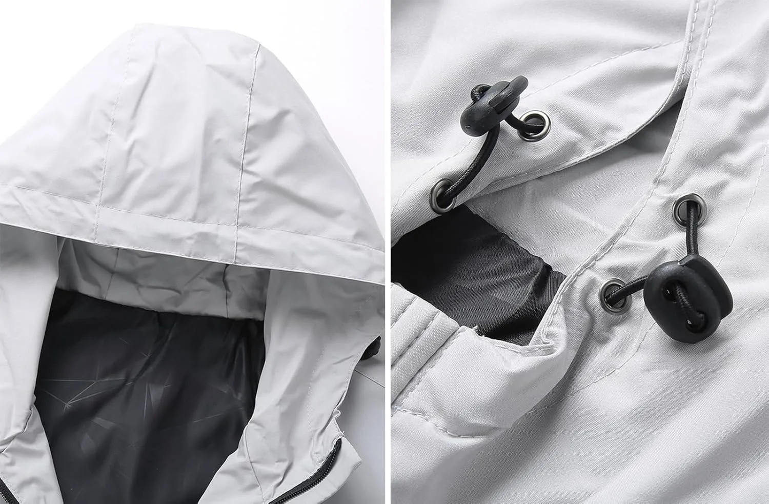 Custom Jacket for Men Lightweight Windbreaker Jacket Personalized Logo Text Zip Up Hooded Coat