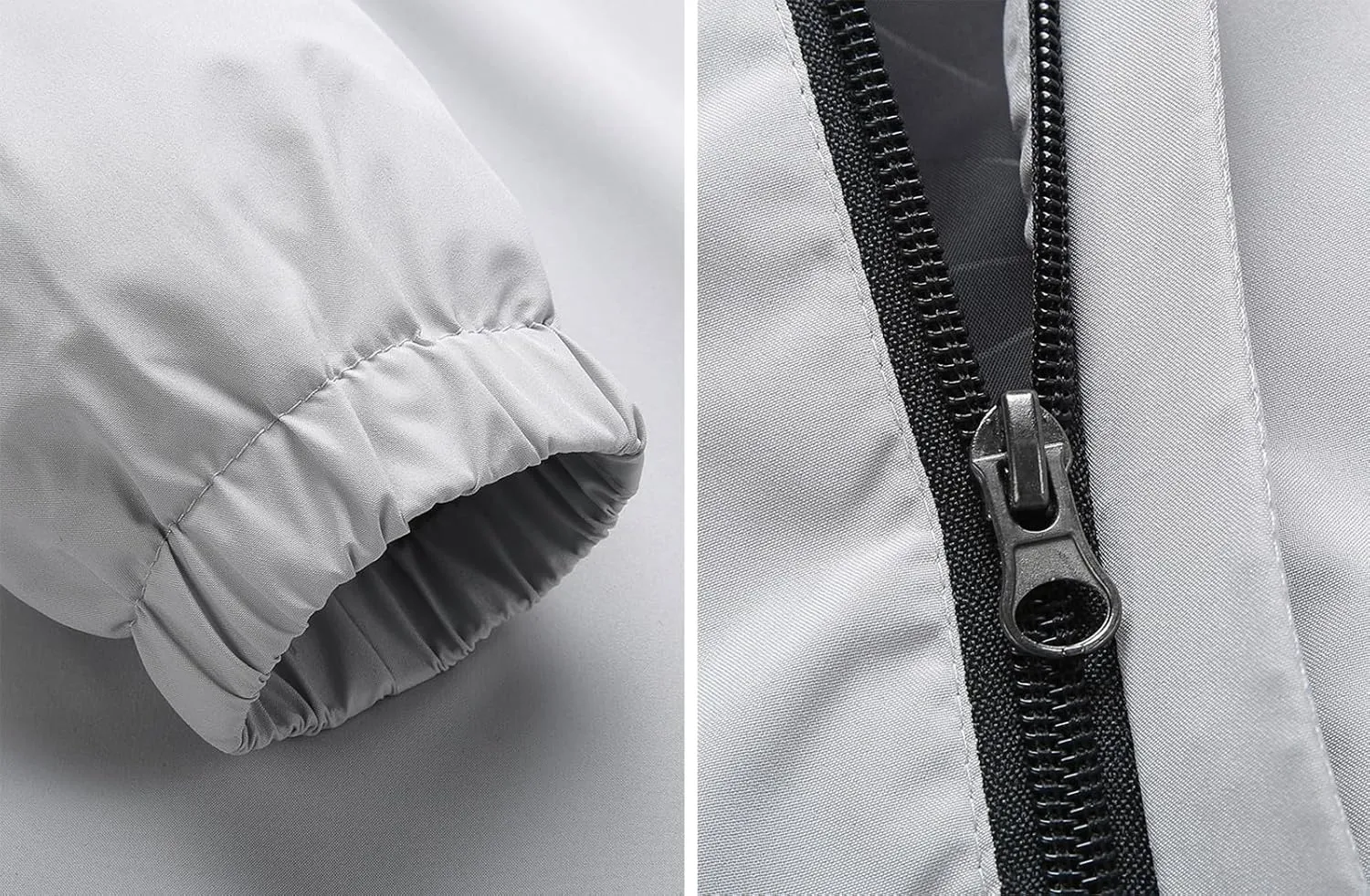 Custom Jacket for Men Lightweight Windbreaker Jacket Personalized Logo Text Zip Up Hooded Coat
