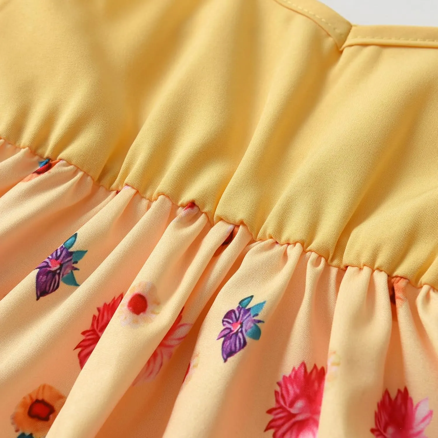 Derouetkia Infant Baby Girl Dress Summer Halter Sleeveless Flower Dresses Toddler Beach Sundress with Hat
