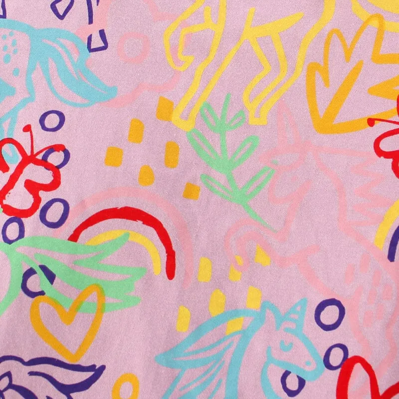 Doodle Unicorn Summer Tee