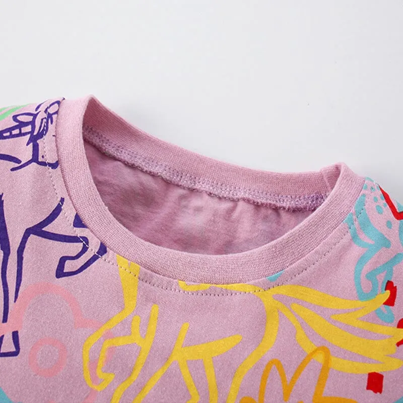 Doodle Unicorn Summer Tee