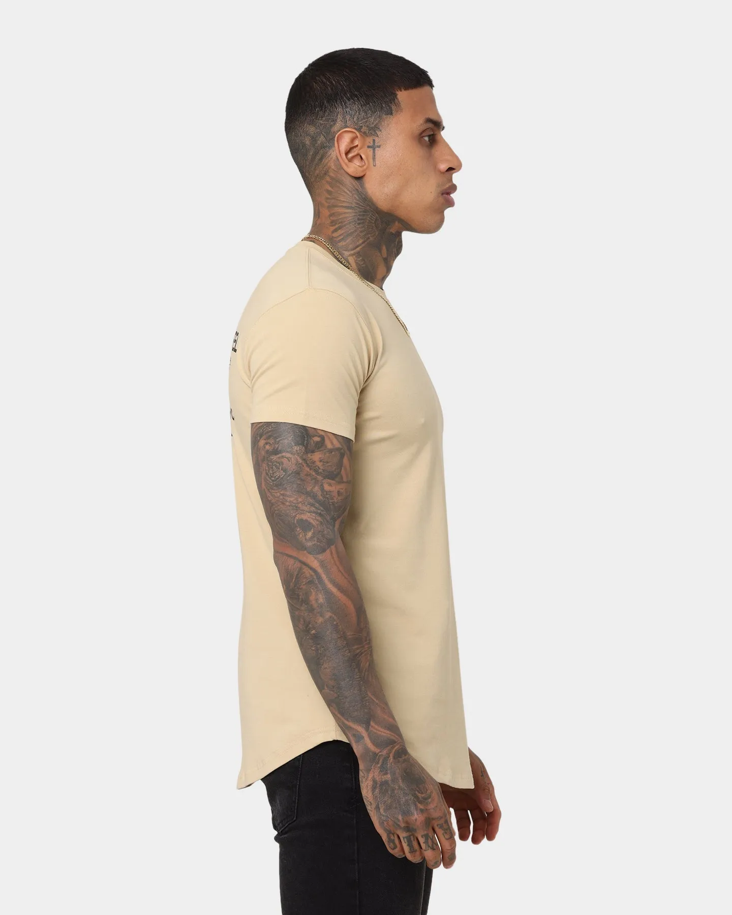Emperor Apparel Inner City After Dark Short Sleeve T-Shirt Sand/Black