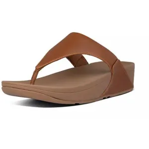 Fitflop SANDAL Lulu TAN Leather WITH Toe Thongs