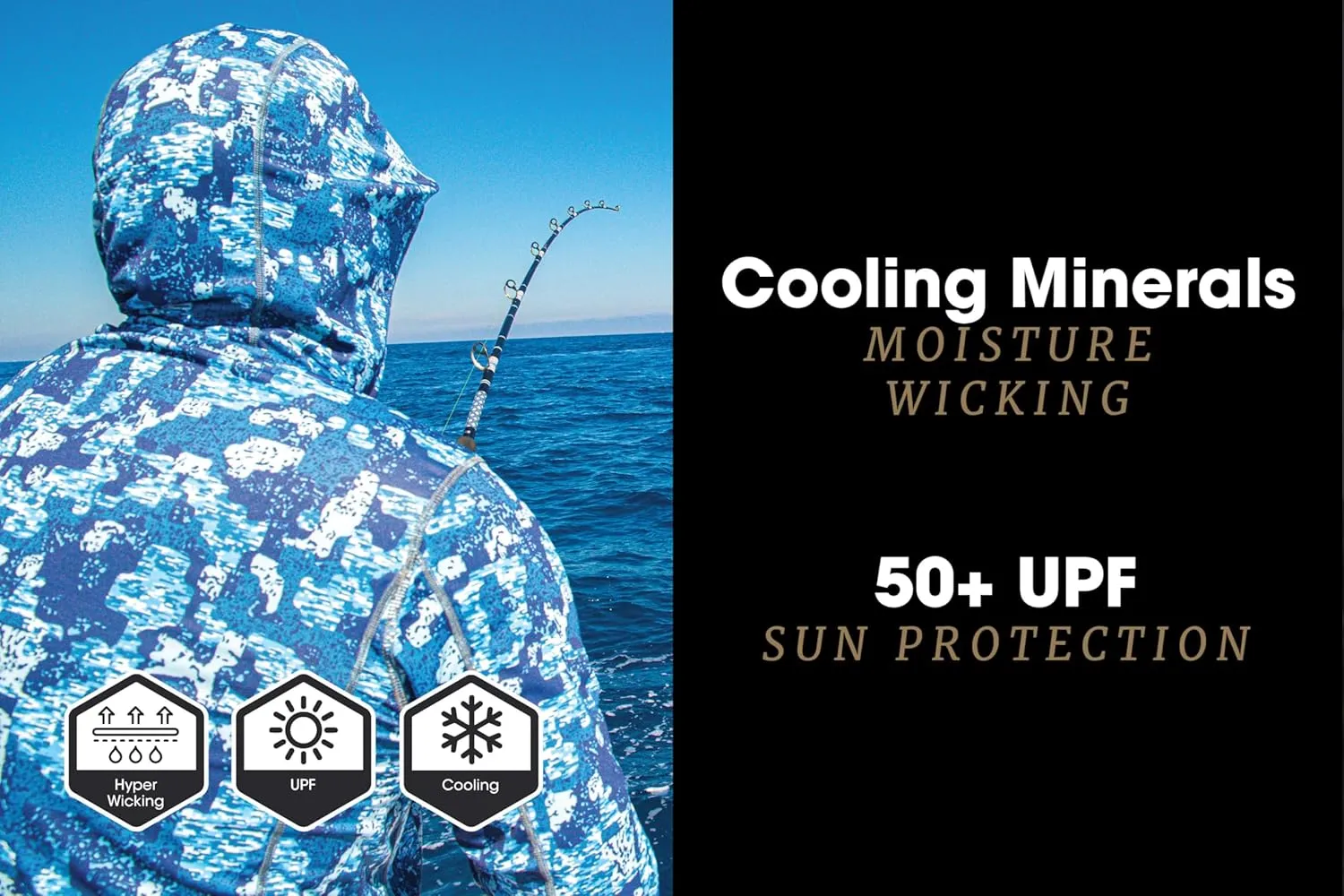 FORLOH Men's SolAir Hooded Long Sleeve - Premium Lightweight Sun Shirt | UPF 50  Sun Protection | Cooling Technology