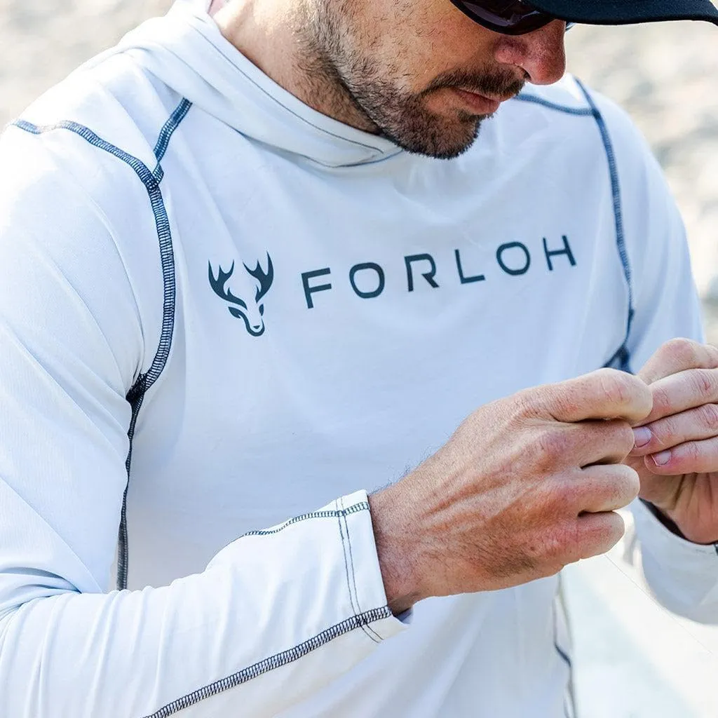 FORLOH Men's SolAir Hooded Long Sleeve - Premium Lightweight Sun Shirt | UPF 50  Sun Protection | Cooling Technology