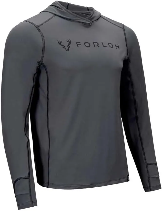 FORLOH Men's SolAir Hooded Long Sleeve - Premium Lightweight Sun Shirt | UPF 50  Sun Protection | Cooling Technology