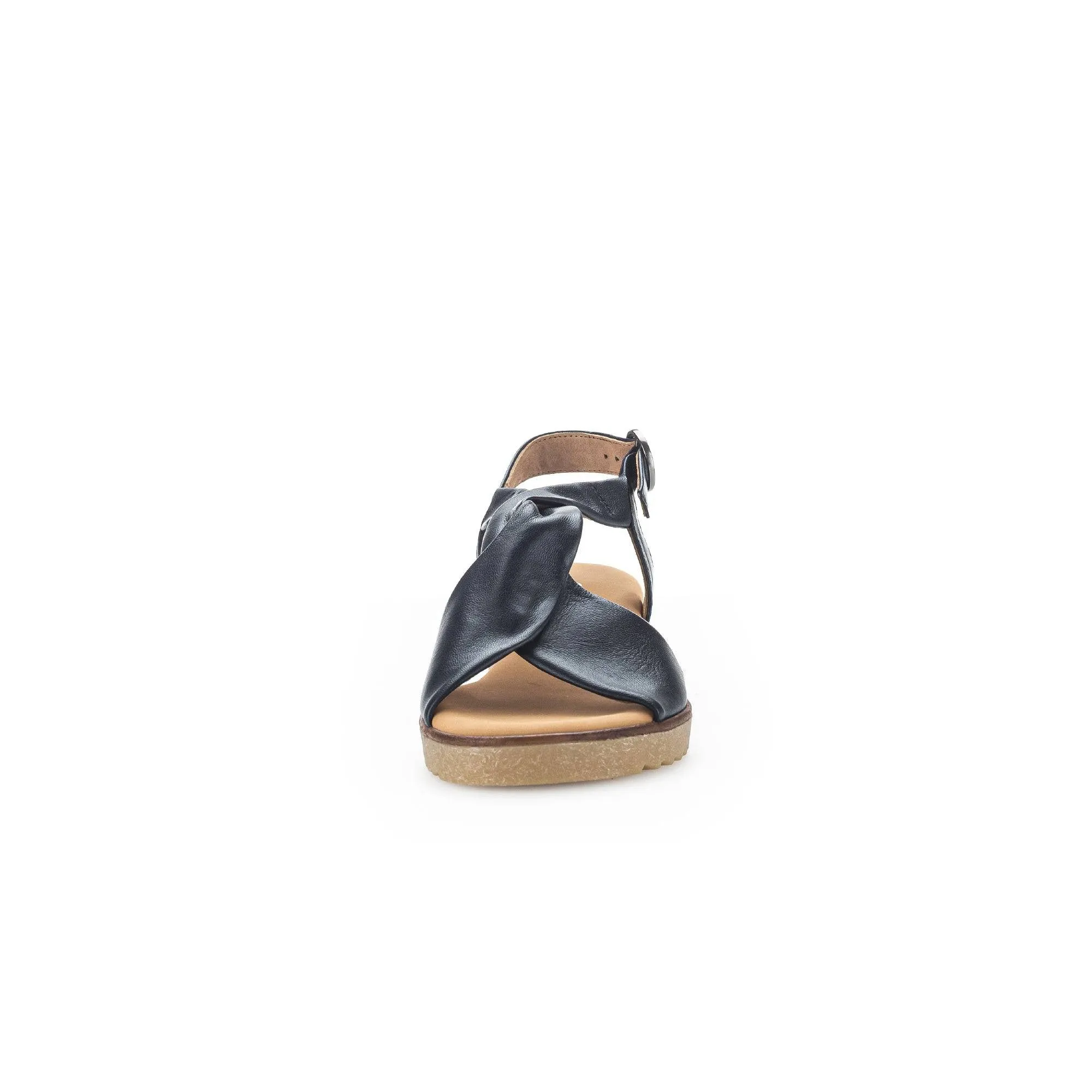 Gabor 42.751.26 Rich Ladies Navy Blue Leather Buckle Sandals