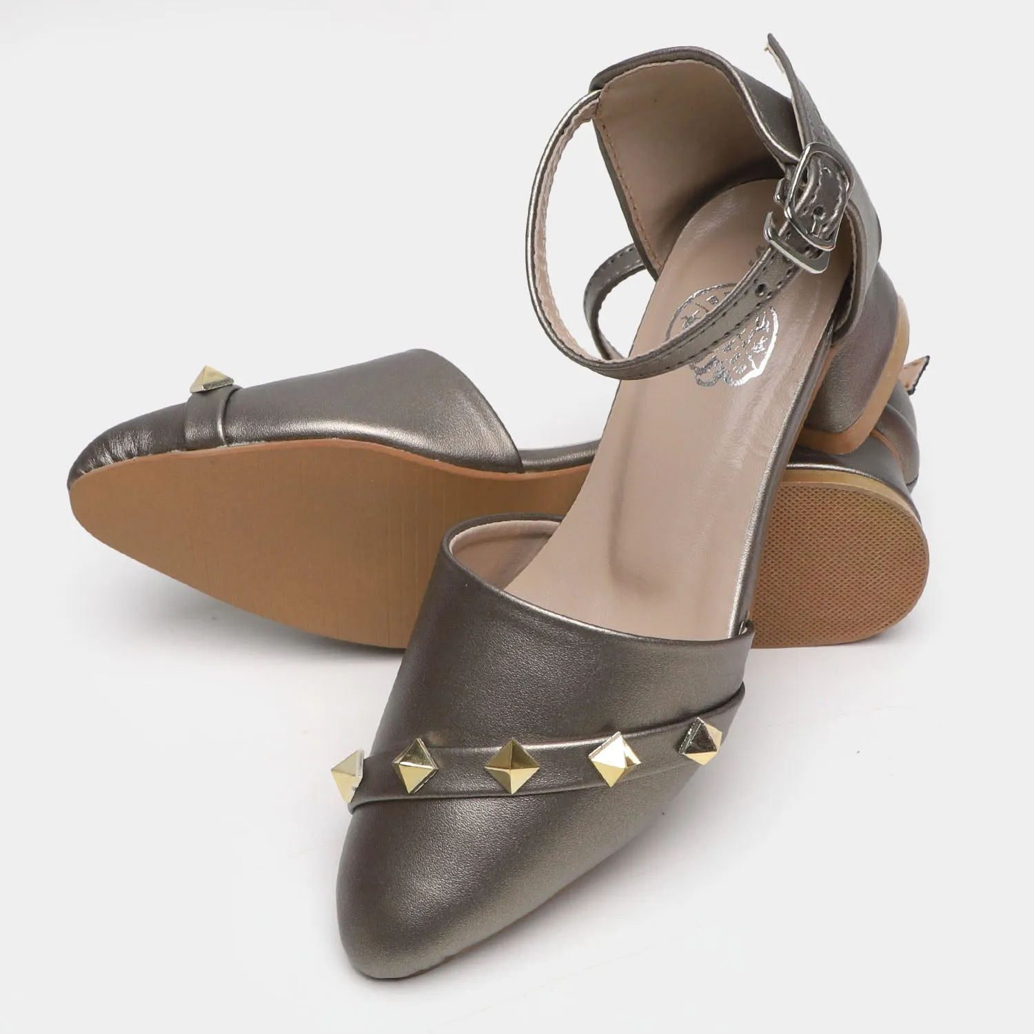 Girls Pumps Heels 456-13 - GREY
