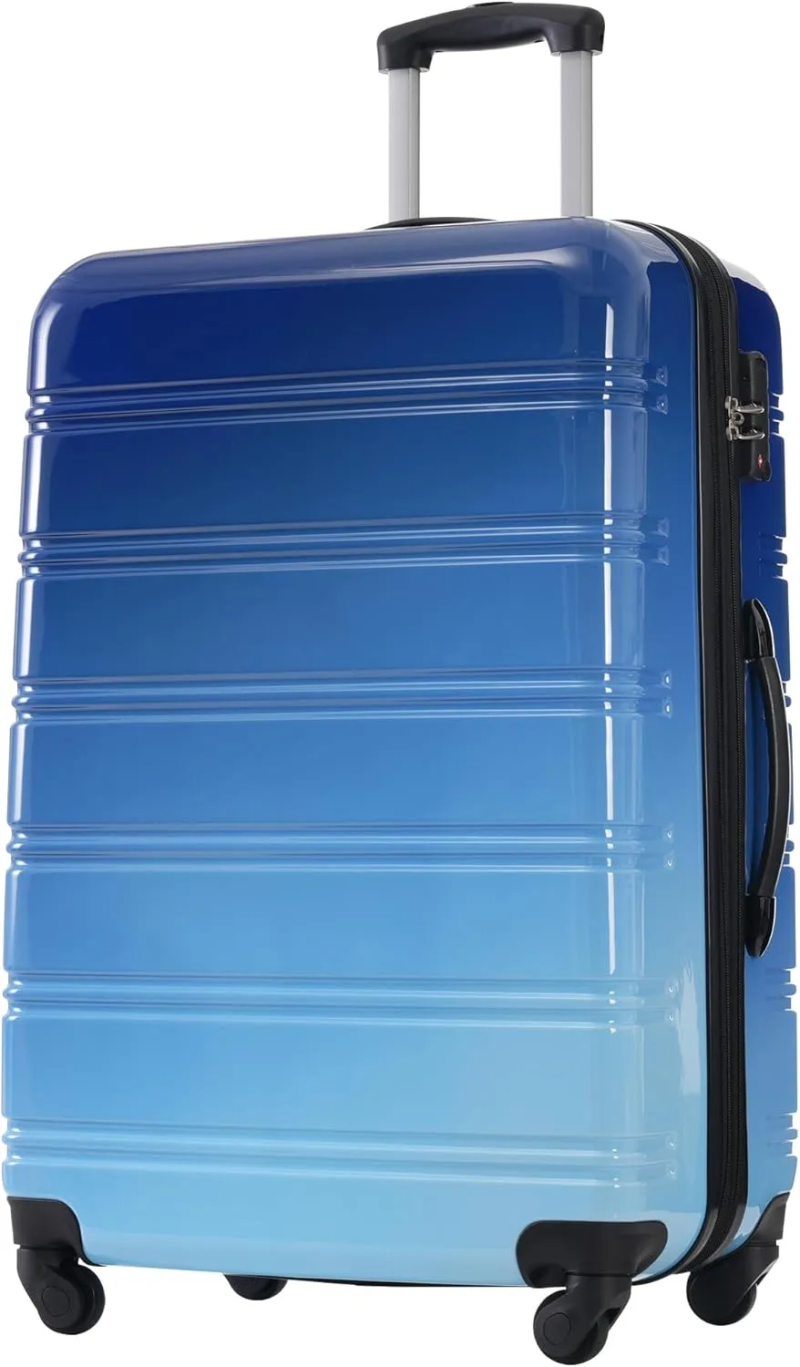 Hardshell Luggage Sets 3 pcs Spinner Suitcase with TSA Lock Spinner Wheel Suitcases Lightweight-20 24" 28" Luggages (Blue Multi)