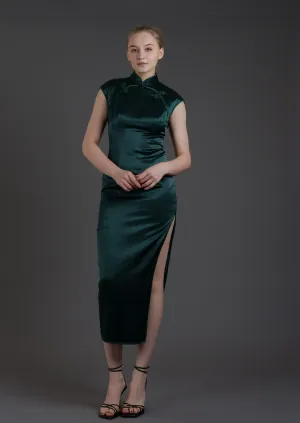 In the Mood For Love Qipao (Dark Green)