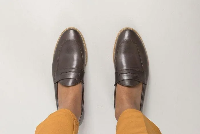 'Irene' Women's Vegan Loafers By Ahimsa - brown