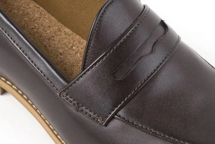 'Irene' Women's Vegan Loafers By Ahimsa - brown