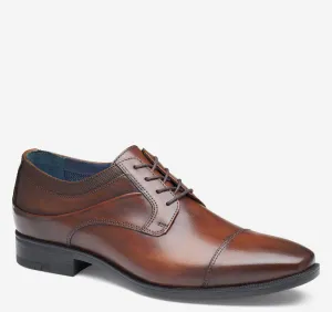 Johnston & Murphy Gibbons Cap Toe Mahogany