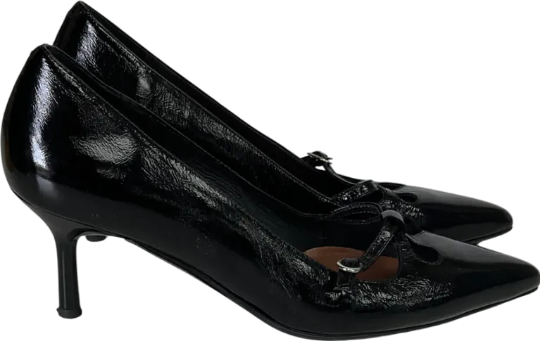 jonak Black Cross-strap Pumps UK 6 EU 39 