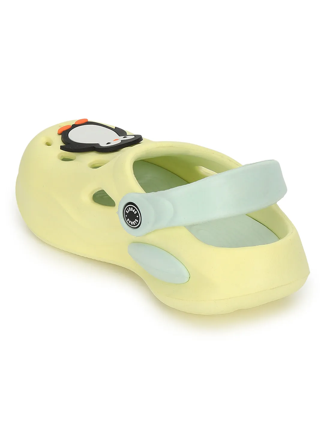 Lime Green Stylish Slip-On Clogs For Kids-Unisex (TC-LCLOG4-LIMGRN)